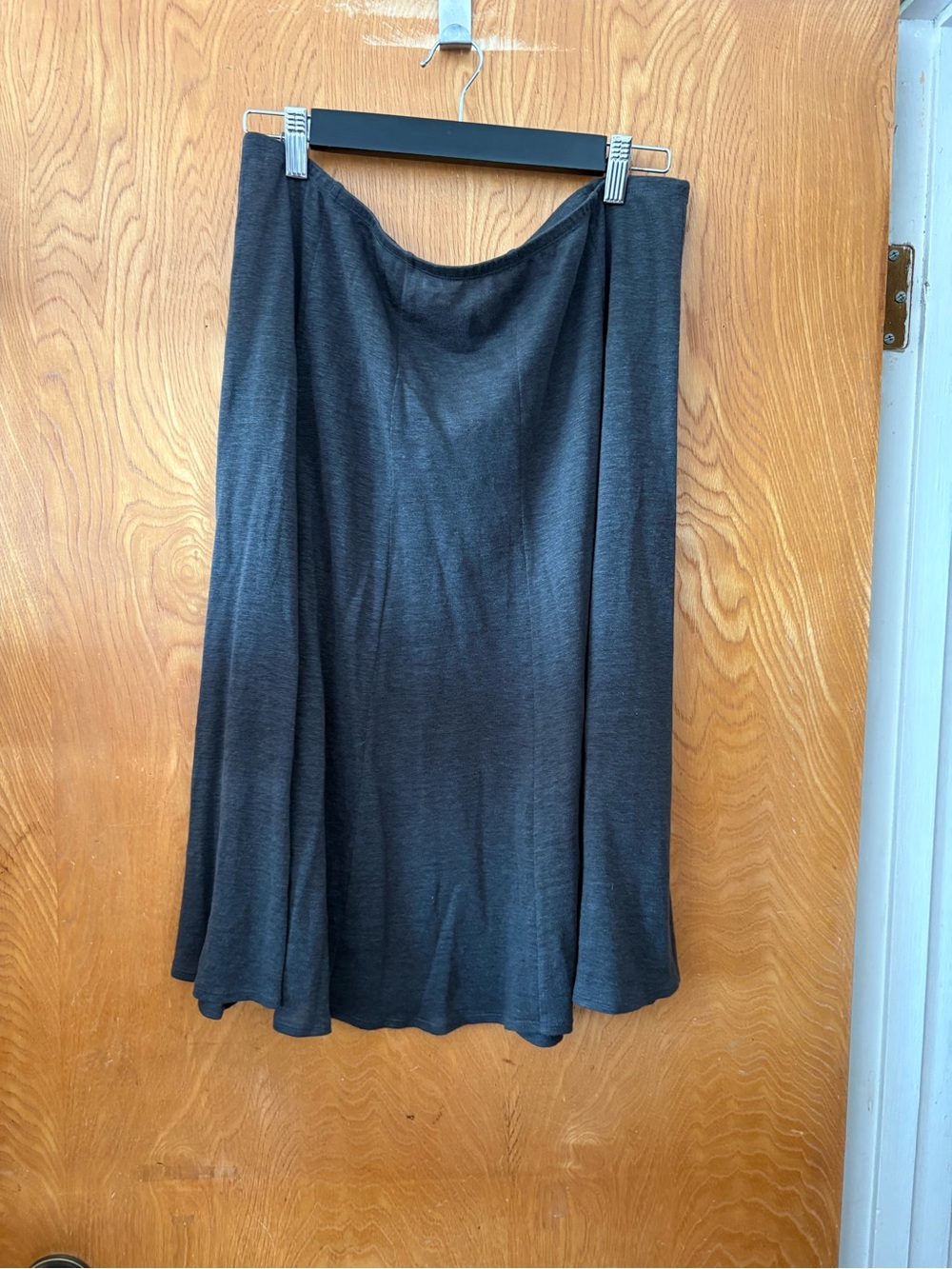 Eileen Fisher Charcoal gray circle Midi Skirt M
